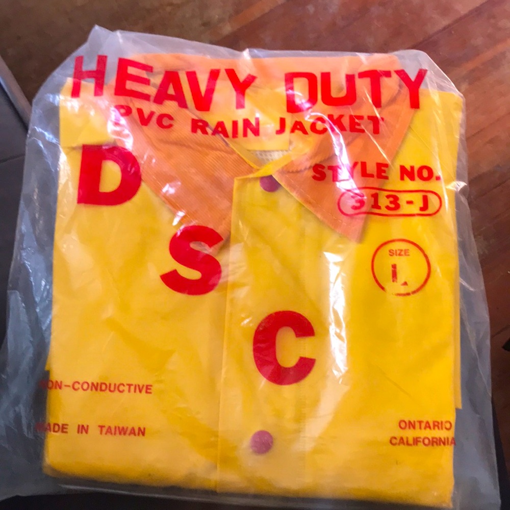 Heavy duty rain jacket
